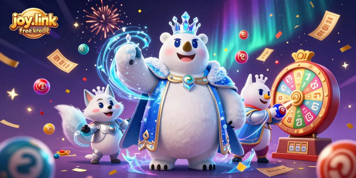 Engage with joy.link free kredit in a captivating lottery theme featuring vibrant elements and characters.