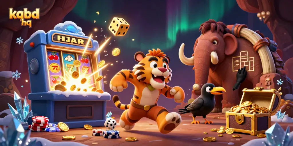 Experience thrilling wins at kqbd hq with vibrant 3D casino elements and characters.